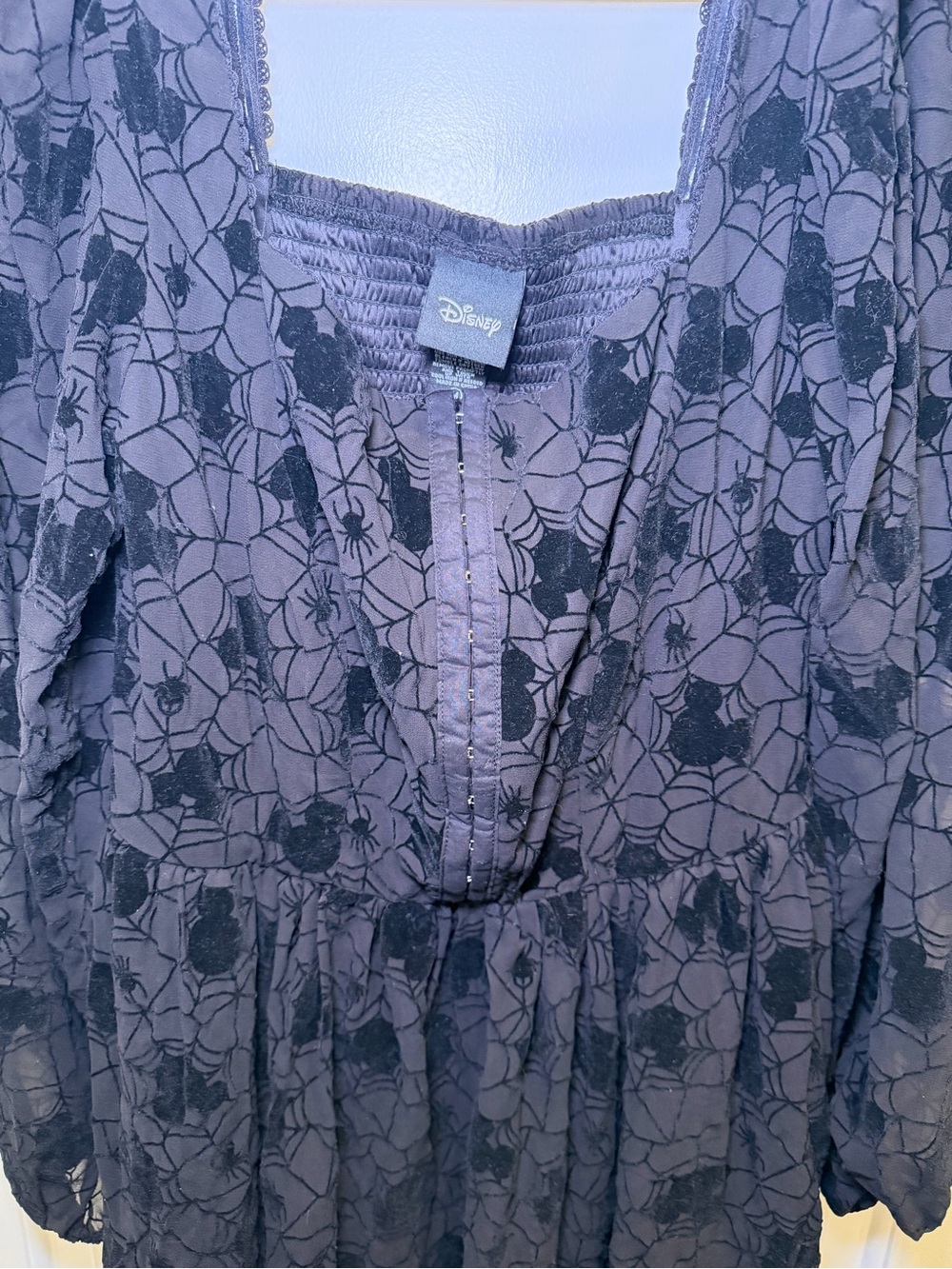 NWOT BoxLunch Disney Mickey Mouse Spiderweb Ladies Dress - Picture 2 of 10